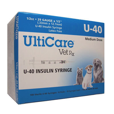 Dog insulin syringes sales u40